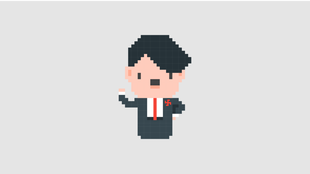 Hitler Pixel Art Minecraft